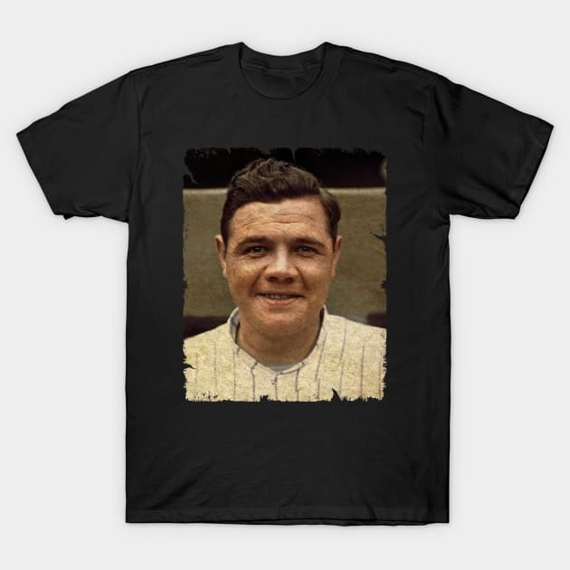 Babe Ruth in New York Yankees T-Shirt by PESTA PORA